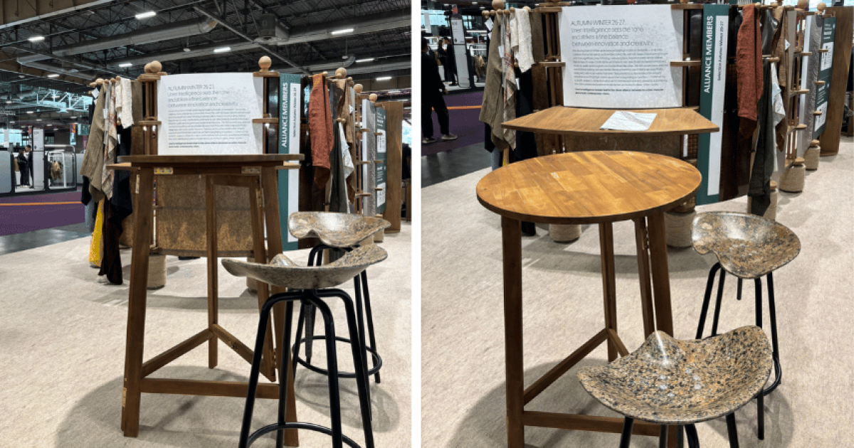 Flaxcomp®: bio-based linen stool seats on display at Première Vision ...