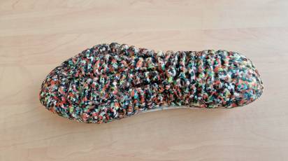 DEMGY Group, Decathlon & Lonati Group unveil a concept of shoes made from waste at the ITMA show in Milan.