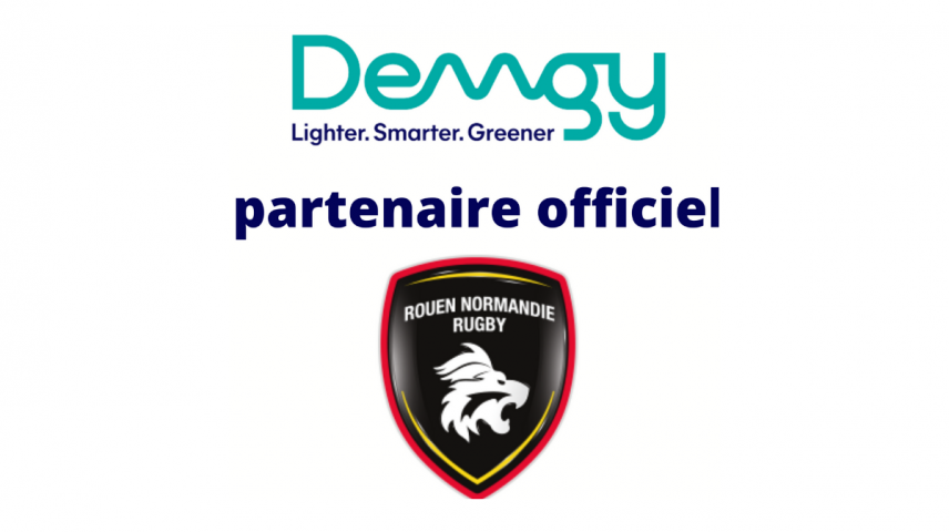 DEMGY official partner of the RNR (Rouen Normandie Rugby) 