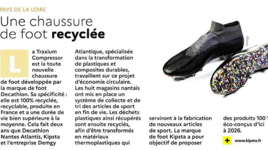 DEMGY: nueva bota de fútbol de diseño ecológico