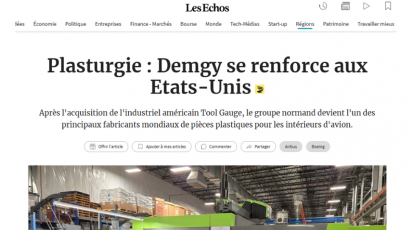  DEMGY mis à l'honneur dans Les Echos