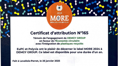 DEMGY obtient le label MORE 2025 : un pas de plus vers une économie circulaire durable 