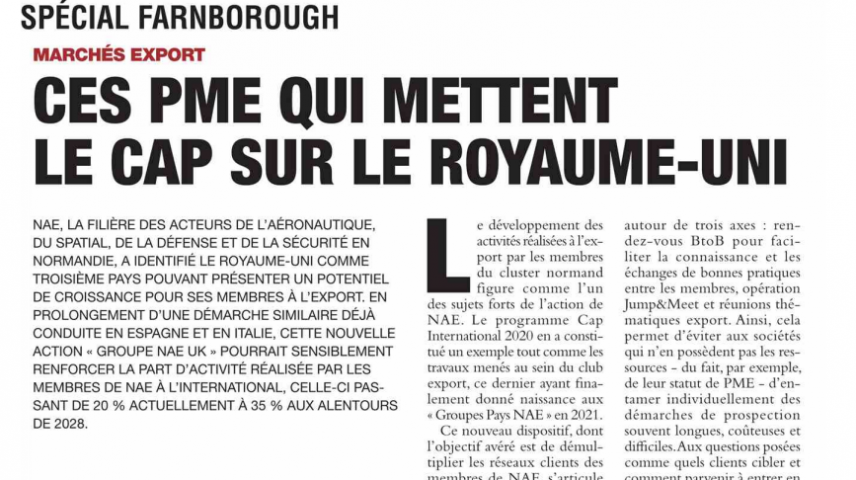 Farnborough : Ces PME qui mettent le cap sur le Royaume-Uni 