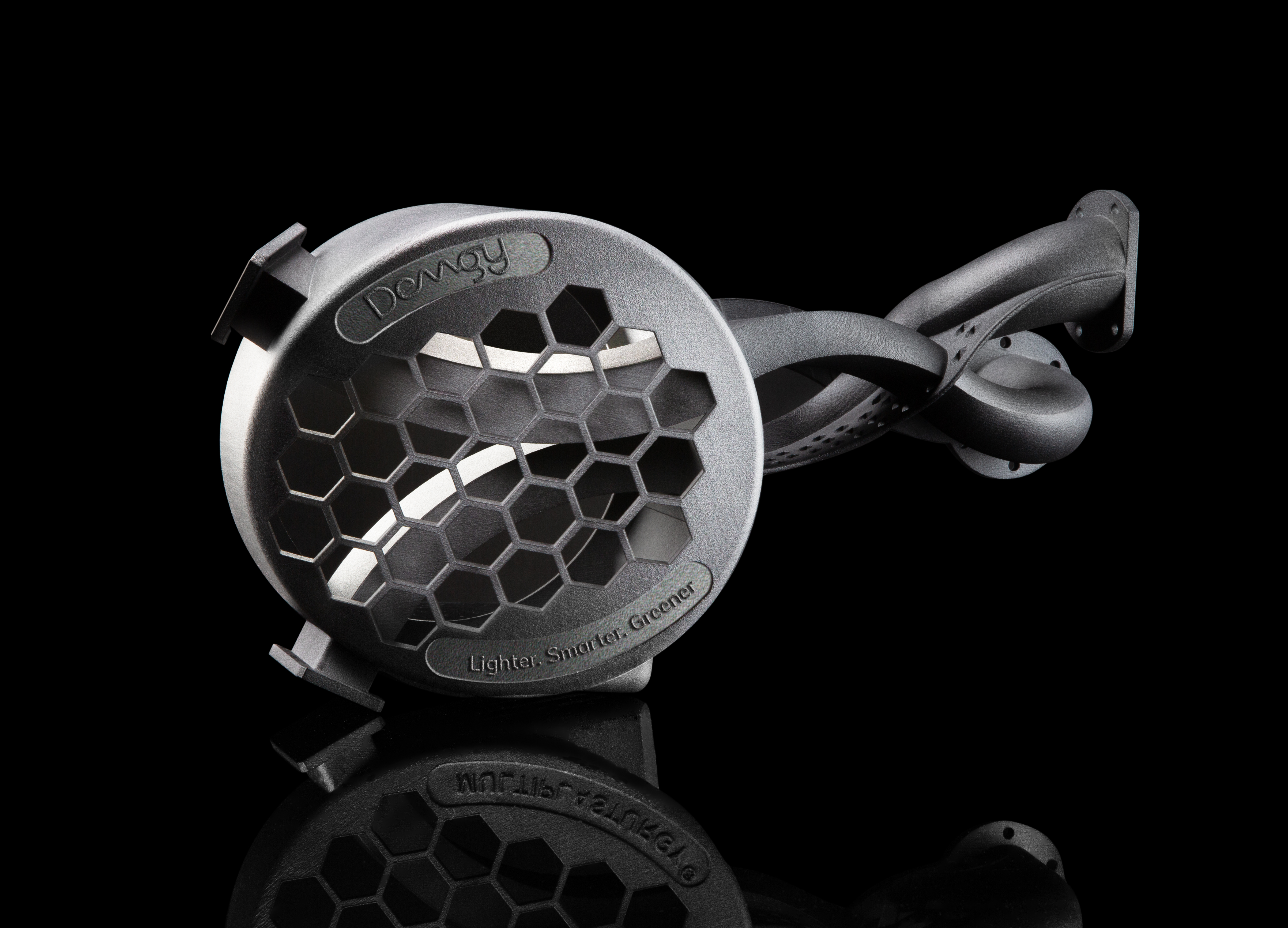 Exemples de pièces techniques complexes en Fabrication Additive PEKK Carbone