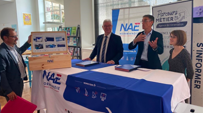 Semnarea unei foi de parcurs de parteneriat între ANE și Agence régionale de l'Orientation et des Métiers de Normandie (agenția regională de orientare profesională din Normandia)