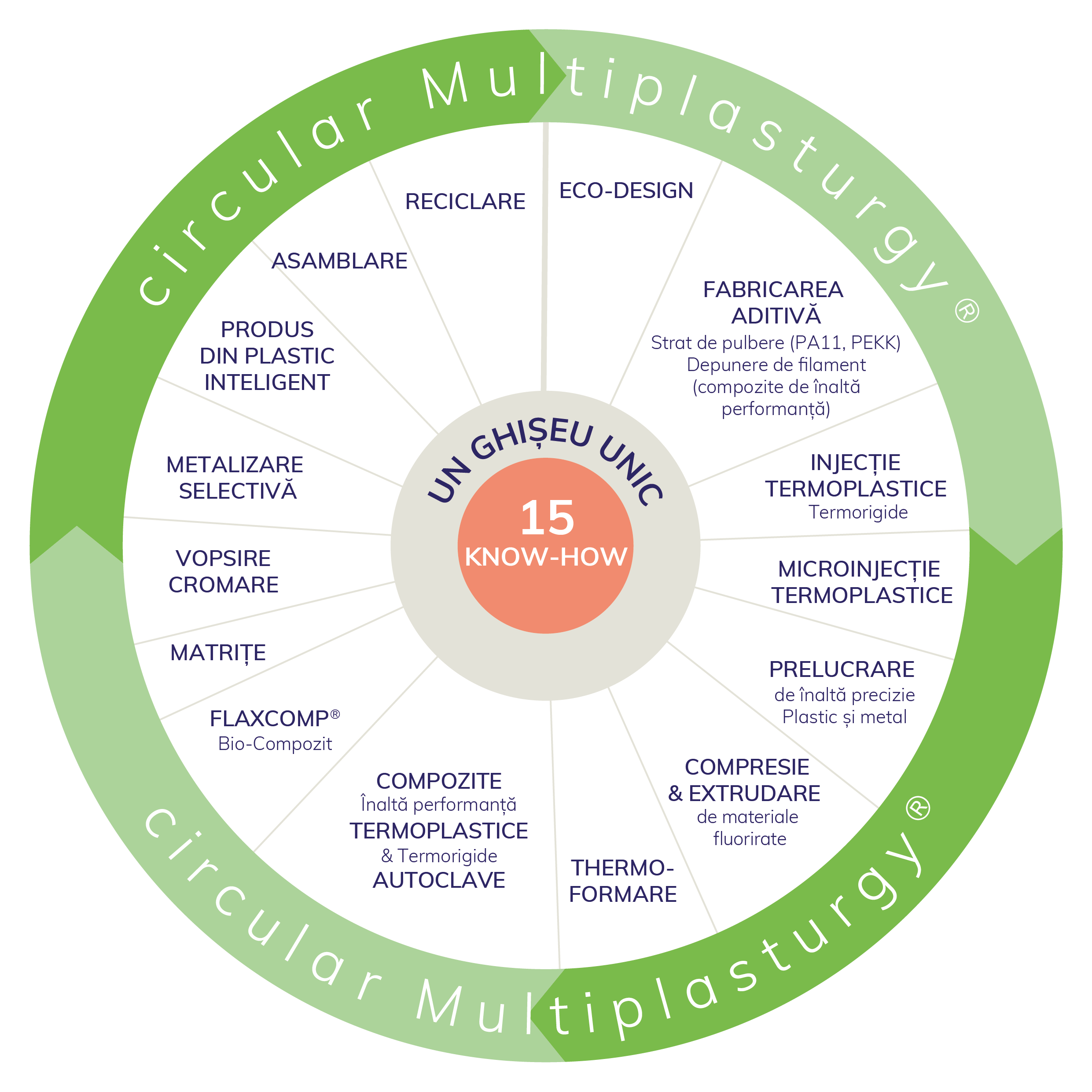 Roata circular Multiplasturgy® a DEMGY Group: cele cincisprezece expertize tehnologice ale grupului, de la eco-design la reciclare, în jurul unui ghișeu unic